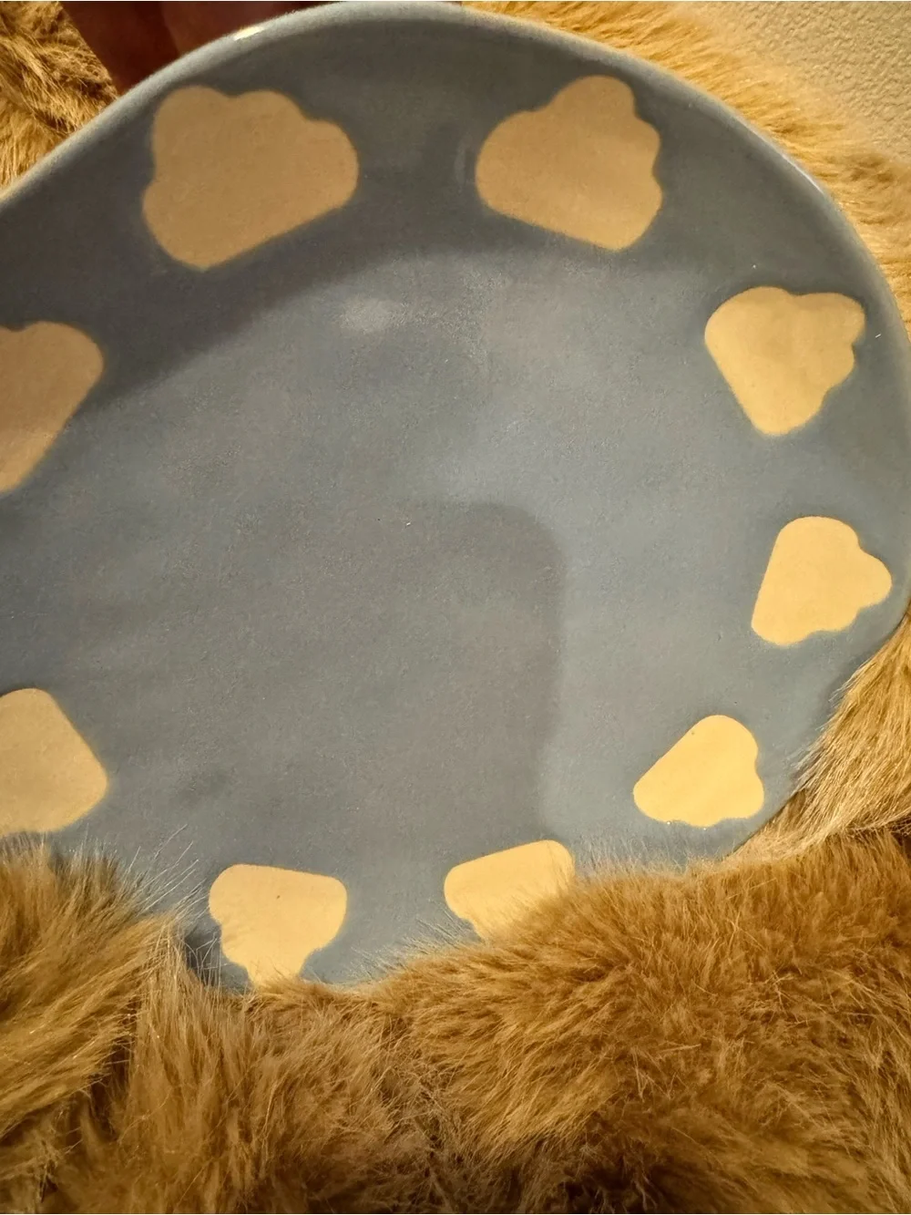 Anthropologie Vida Icon Cloud ceramic dessert plate